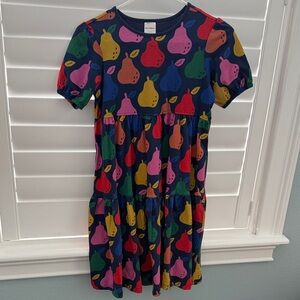Hannah Anderson Colorful Pear Print Kids Dress